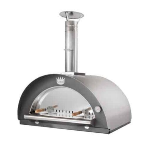 Immagine di FORNO A LEGNA CLEMENTI PULCINELLA 80X60 4 PIZZE RAMATO + SPORTELLO IN VETRO CERAMICO
