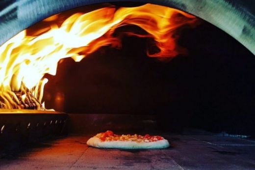 Immagine di FORNO A LEGNA CLEMENTI PULCINELLA 80X60 4 PIZZE RAMATO + SPORTELLO IN VETRO CERAMICO