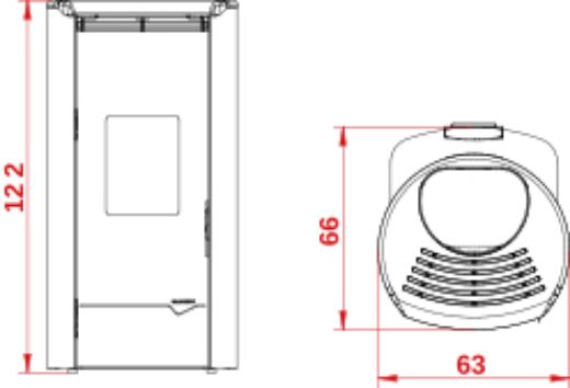 Immagine di STUFA A PELLET PALAZZETTI ECOFIRE JACKIE IDRO VENTILATA 5 STELLE