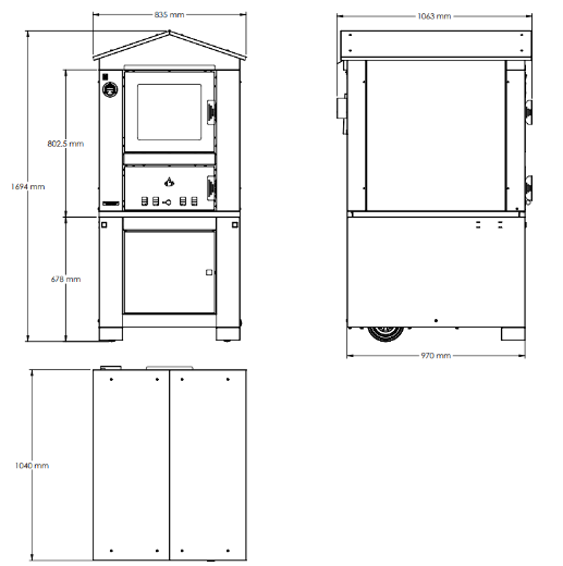 Immagine di FORNO A LEGNA CLEMENTI A COTTURA INDIRETTA DOMUS 45X80